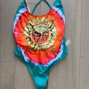 Forever 21 sublime swimsuit one piece tie dye S